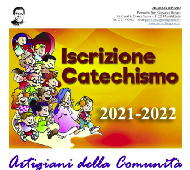 CATECHISMO  ANNO 2021 -2022