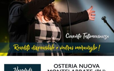 VENERDI’ 27 MAGGIO 2022 ORE 20:30 INIZIO FESTA PARROCCHIALE CON DEBORA VEZZANI